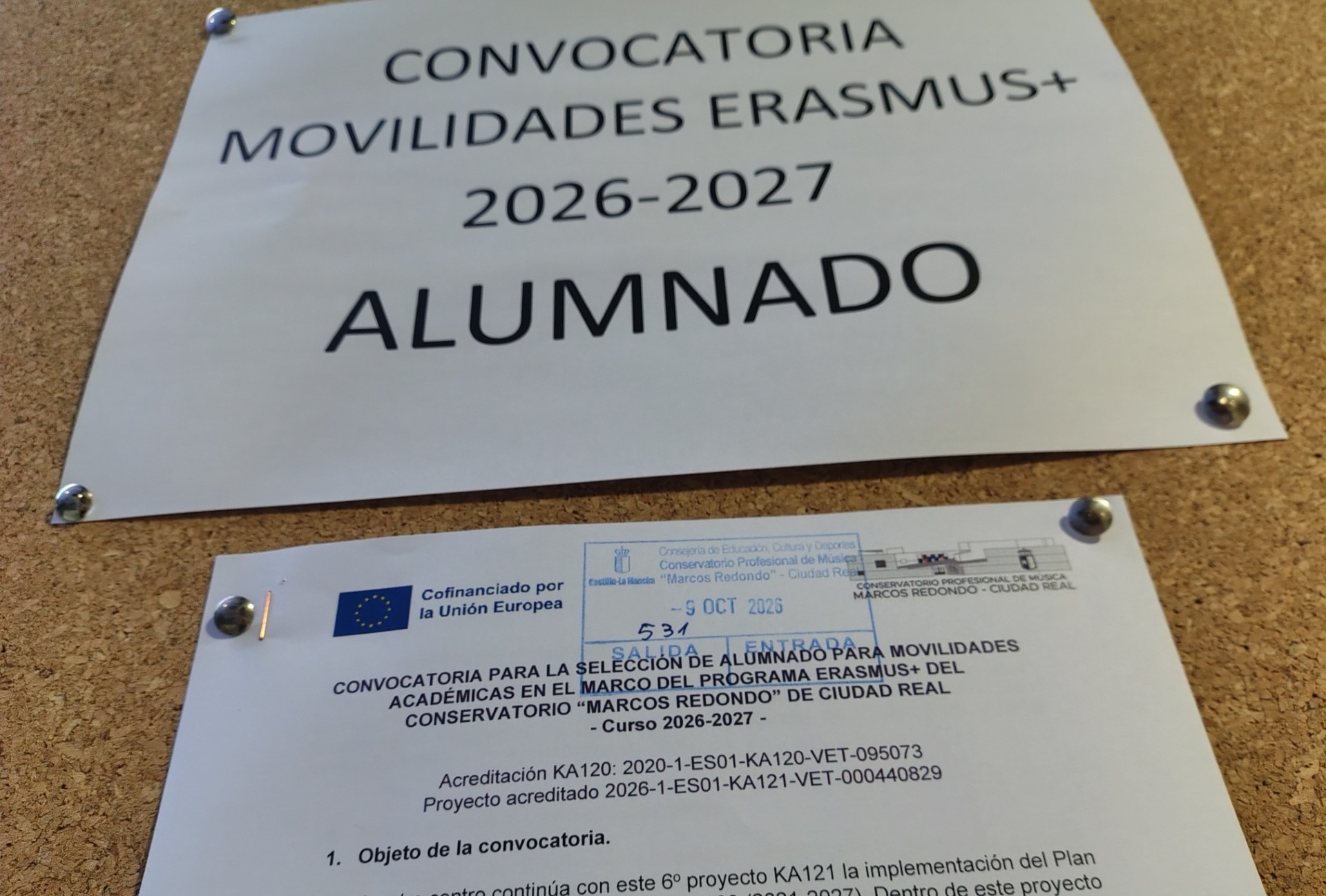 CONVOCATORIA DE MOVILIDADES ERASMUS+ ACADÉMICAS PARA ESTUDIANTES